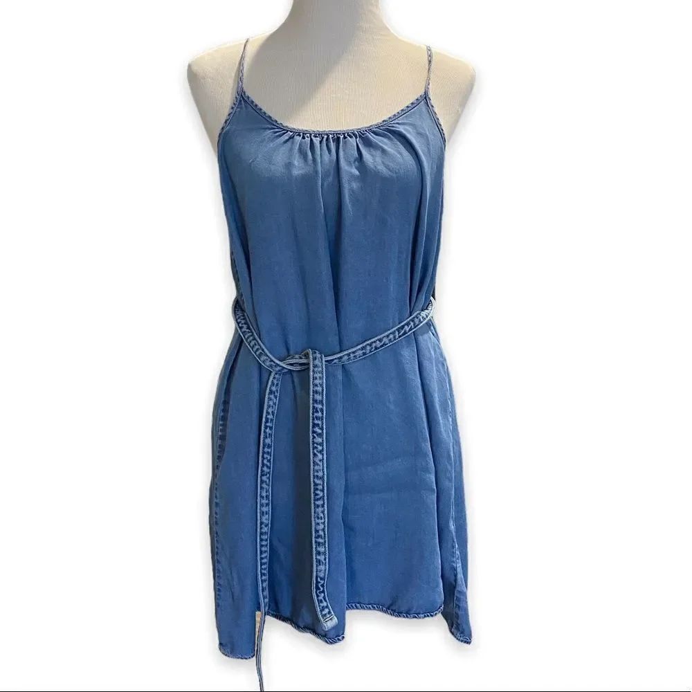 BDG bohemian fairy cosplay Jean Tank Top Midi Dress
